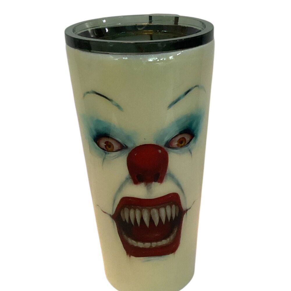 Horror Face Tumbler By Beetchen Bee Creations Steel 18 Oz. Tall Cup - Picture 1 of 6